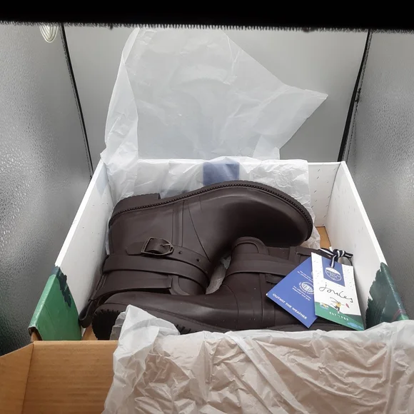 Joules Fairhurst Rainboots Women's 7M Brown. - Picture 11 of 12